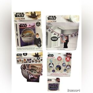 Star Wars Birthday Celebration Set with Black and Purple Accents